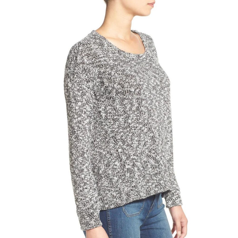 Splendid Loose Knit Split Back Sweater - image 2
